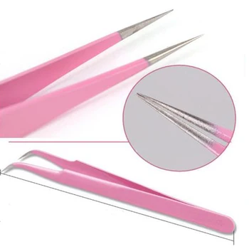 

Profession EyeLash Extension Tweezers Stainless Steel Anti-Static Eyelash Extensions Styling Tools Professional Makeup Tool