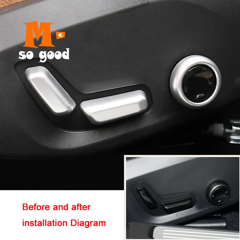 

2018 2019 для Volvo XC60 крышка переключателя регулировки сиденья автомобиля ABS матовые аксессуары для интерьера автомобиля стильная декоративная наклейка