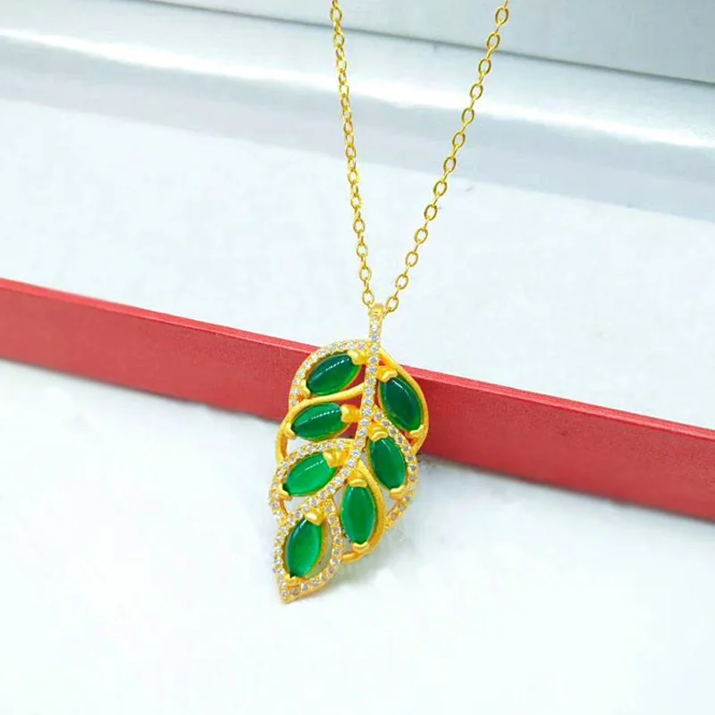 Подвески и ожерелья Dropp цвета чистого золота для женщин/девушек ожерелье с