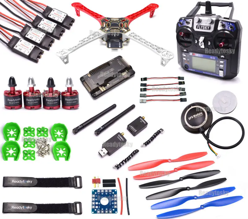 

F450 Multi-Copter Quadcopter Rack Kit Frame APM 2.6 7M GPS 2212 Motor 30A Simonk ESC 433/915 Telemetry 1045 Prop Super combo