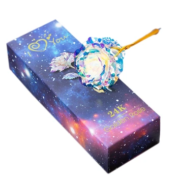 

24K Gold Foil Rose Luminous Color Gold Suit Creative Christmas Valentine's Day Gift Activity Gift Small Gift