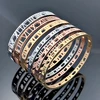 Delicate Hollow Roman Numeral Bracelets & Bangles Titanium Steel Bangle Fine Jewelry For Women Jewelry Pulseiras Top Quality 2