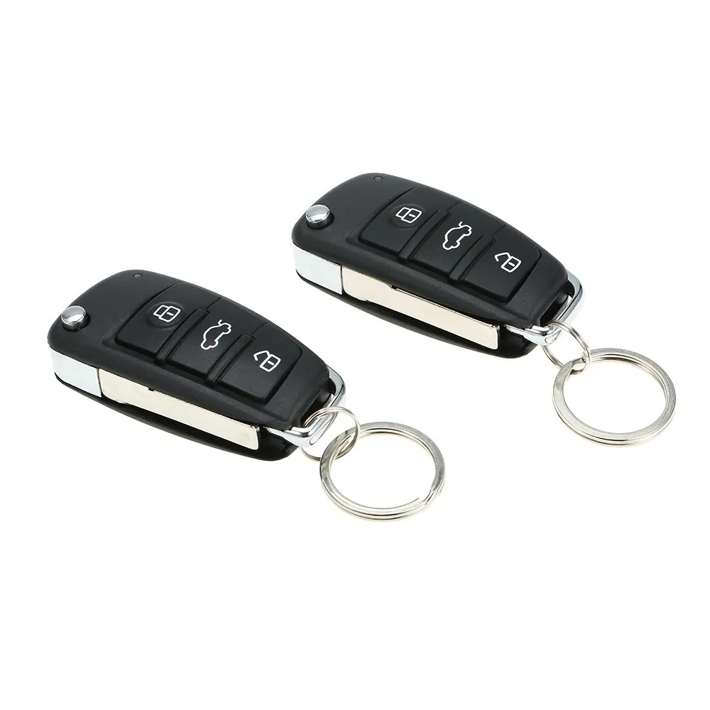 Universal Car Door Lock Keyless Entry System w/ Trunk Release Button Remote Central Control Box Kit