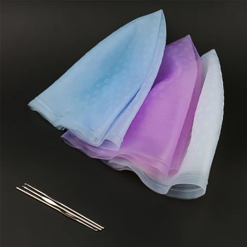 

Pro Salon Dye Silicone Cap + Hook Hair Salon Color Coloring Highlighting Reusable Set Frosting Tipping Dyeing Color Tool