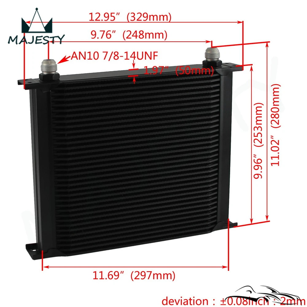 Oil Coolers Sandwich Plate For BILLET LS1 LS2 LS3 LSX VE HSV 34 Row