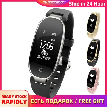 

Smart Wristband Fitness Tracker Heart Rate Monitoring For IOS Android Women Sport Bracelet Watch Long Battery Life Universal