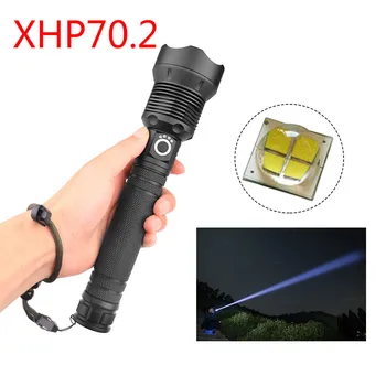 

120000 Lumens Lamp Xhp70.2 Most Powerful Flashlight Usb Zoom Led Torch Xhp70 Use 18650 Or 26650 Battery Best Camping Outdoor