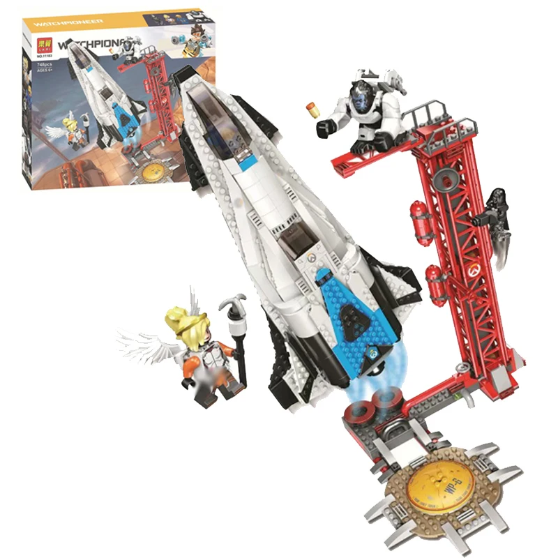 

New 2019 818pcs Overwatchingly Watchpoint: Gibraltar 75975 Model Building Blocks Set Bricks Toys for Children Gifts