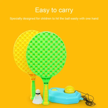 

Reusable Training Entertainment Base Device Home Sport Indoor Outdoor Racket Ball Tennis Trainer Set Self Study Rebound Students
