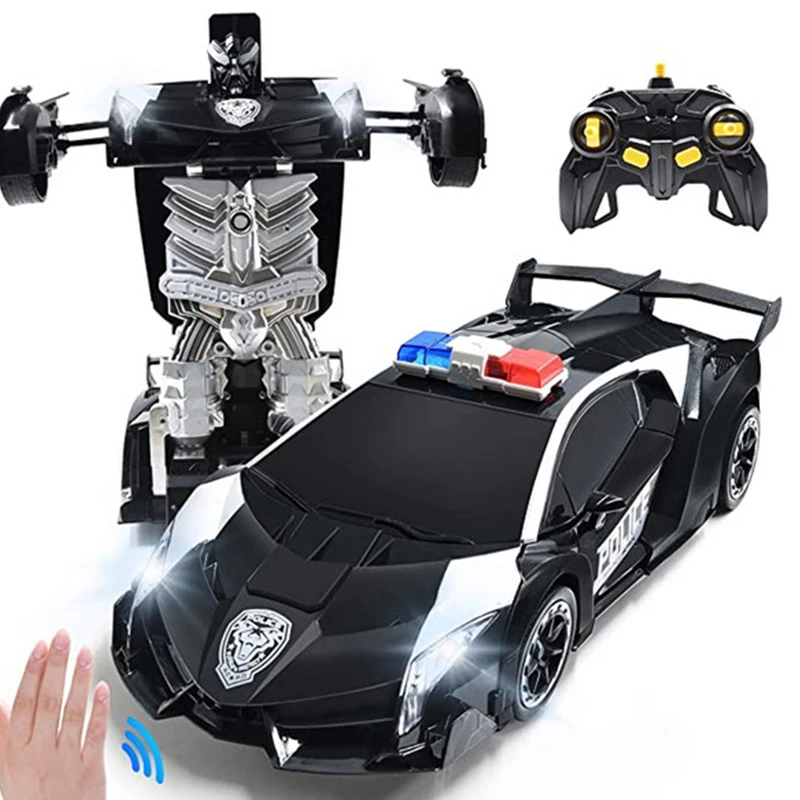 

RC Car 2.4Ghz Induction Transformation Robots Cars Music Gesture Sensing Deformation Remote Control Car Toy for Children Boys
