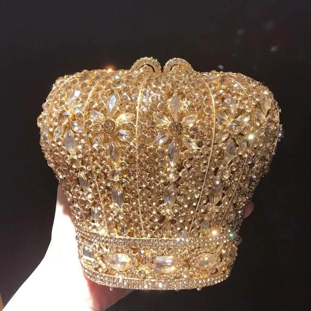Latest Diamond Luxury Crown clutch Bag Clutches Wedding Bags Luxury Bag for Women Rhinestone Evening Bags Clutches for woman