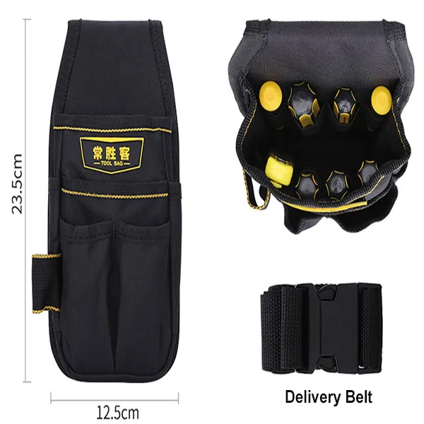 technician tool bag Small Portable Hip Tool Bags Waist Gadget Pouch Electrician Hardware Tools BagDurable Polyester Fabric Multifunction Toolkit best electrician tool bag Tool Storage Items