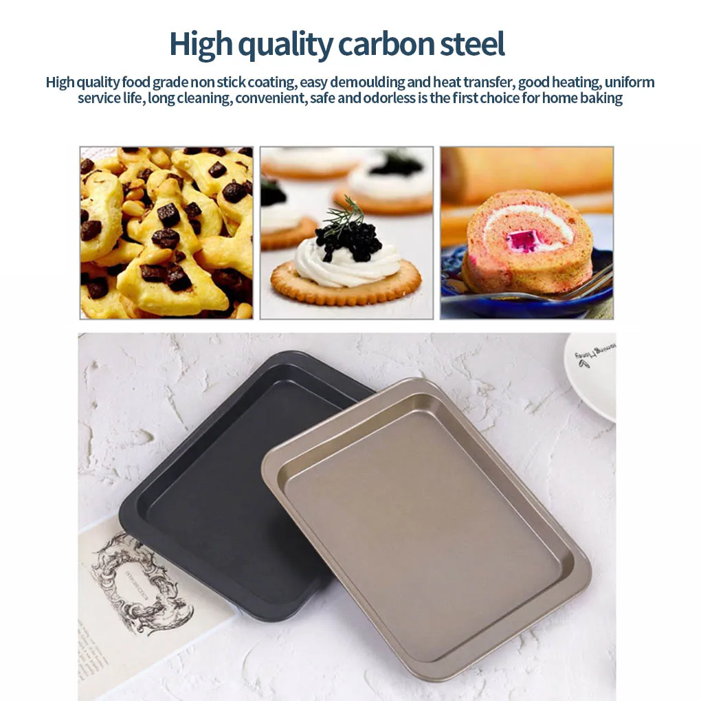 Baking Tray Set, Nonstick Cookie Pan Set Professional Baking Sheet,  Bakeware Rectangular Cake Pan For Oven 3-Pieces - AliExpress