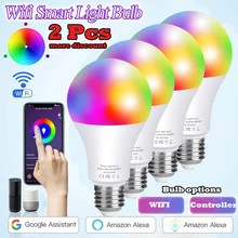 Smart Light Bulb WIFI Dimmable Brightness Light LED Bulb 20W E27 B22 Alexa Google Home IOS/Android/IR Remote Control LED Lamp