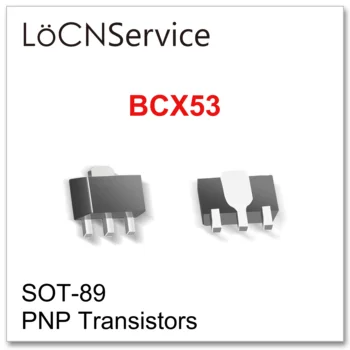 

LoCNService 1000PCS SOT89 BCX53 PNP Plastic-Encapsulate Transistors Common or High Qualtiy