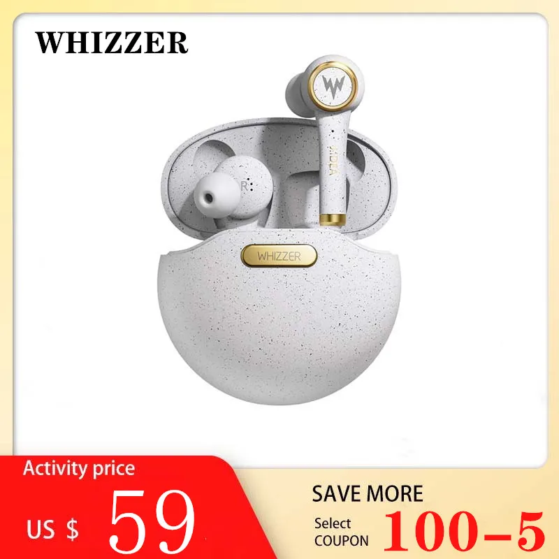 

New WHIZZER TP1S In-Ear Earohone Upgrade Wirelss Bluetooth 5.0 Earphone 3D Stereo Wireless Headphones With Microphone For Phones