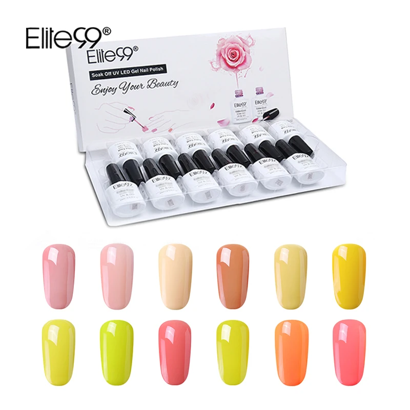 10ML-12PCS-C021 Elite99, 10 мл, винно-красный Гель-лак для ногтей, маникюрный Гель-лак для ногтей, Полупостоянный УФ-гель, гибридный лак, рождественский подарок - Цвет: 10ML-12PCS-C021
