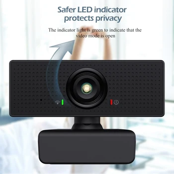 

Webcam 1080P HD Computer PC Web Camera USB 2.0 Driver-Free Built-In Microphones For Live Broadcast Video Calling Conference Work