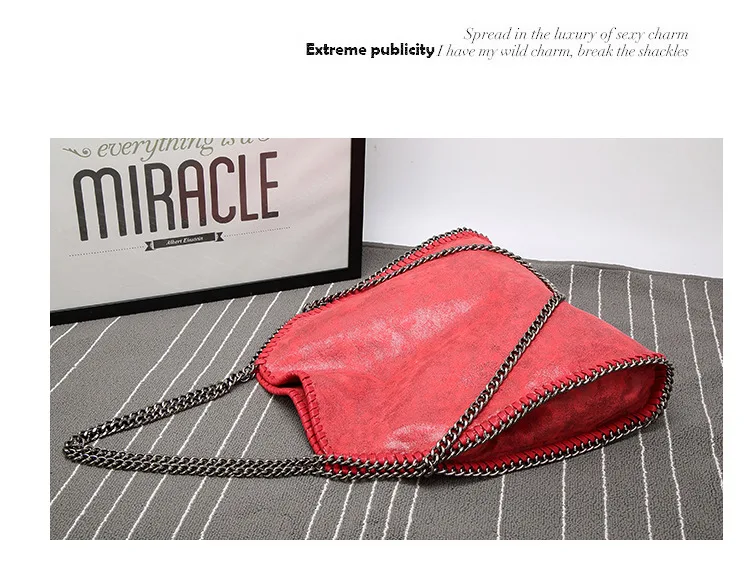 2021 FIRMRANCH New Frosted Material Handbag Chain Woven Foldable Fashion Shoulder Women Multi-Funcation Bag Steady Quality Big