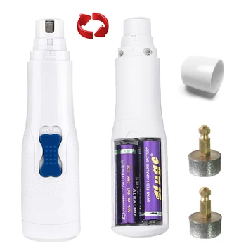 

Battery Dog Nail Cliper Painless Battery Grinders Pet Nail Clippers Quiet Electric Dog Cat Paws Nail Grooming Trimmer Tools