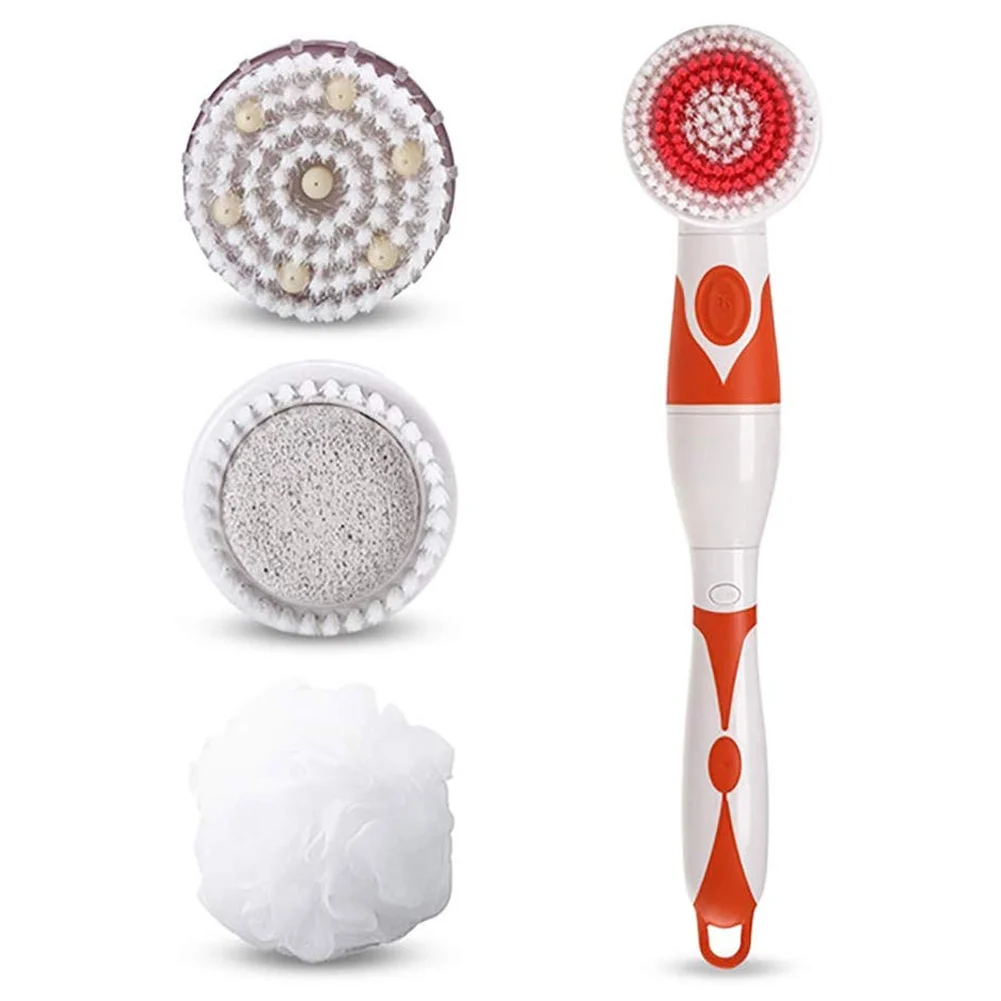 Escova de Chuveiro Limpeza à Prova Elétrica Rotação Massagem Banho Spa Dwaterproof Água Purificador Traseiro 2020 10 Tratamentos esfoliantes e p corpo