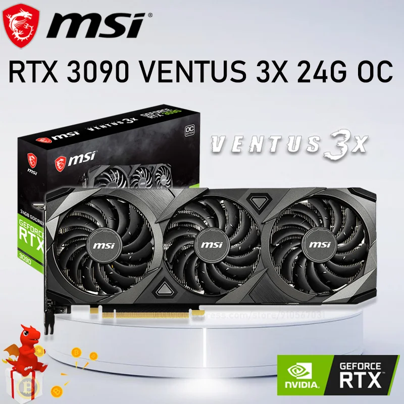 MSI GeForce RTX 3090 VENTUS 3X 24G OC Msi Geforce Rtx 3090 Ventus