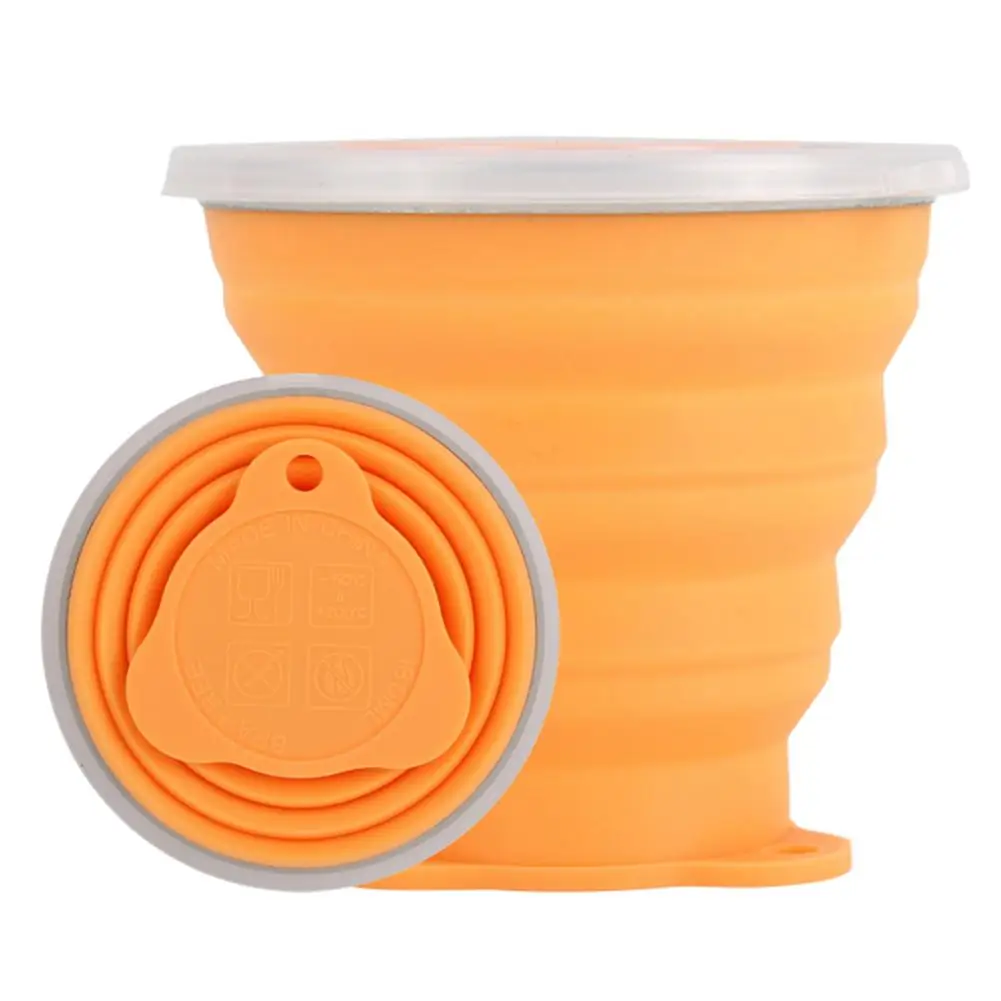 4 Tasses Pliables En Silicone 250ml - Gobelets De Voyage Sans BPA Pour Camping, Randonnée Et Pique-nique