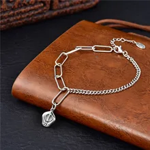 Европейские и американские модели стерлингового серебра пробы S925 Ретро тайский серебряный кулон модный бутик PRATA925 браслет