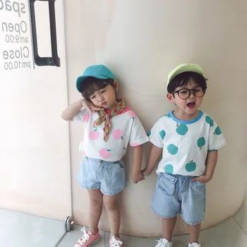 

2020 New Stylish Baby Girls Boys Printed T-Shirt Summer Fashion Kids Top Tees 1-6 Years