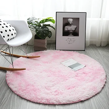 

Nordic ins wind round carpet thick sponge baby anti-fall mat bedside carpet thick soft skin-friendly non-odor child crawling rug