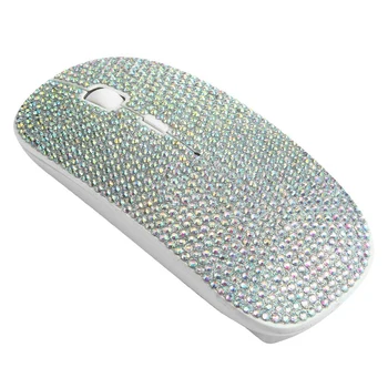 

Wireless Mouse, Dazzling Ultra-Thin Diamond Rechargeable 2.4G Wireless Optical Mouse, Wireless Optical Mouse Covered with Rhines