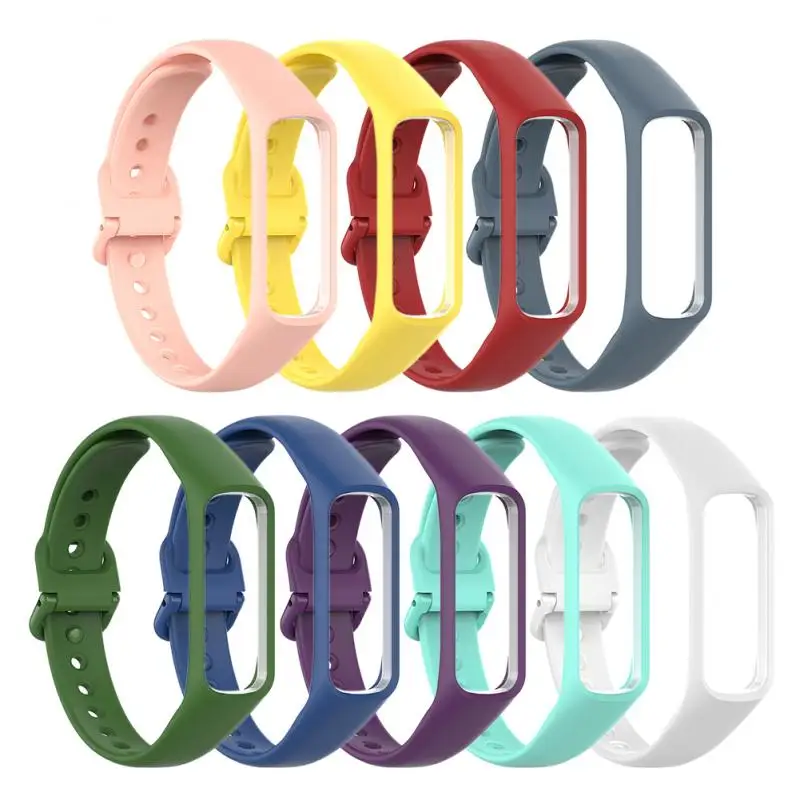 Силиконовый ремешок для Samsung Galaxy Fit быстросъемный Браслет SM R375 спортивный мягкий