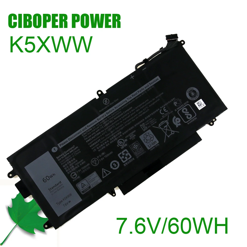 Bateria do Portátil N18gg para 12-5289 Genuine-q K5xww 7.6v 60wh 725ky Cfx97 0n18gg P29s 7389 7390 2-em-1 P29s002 71tg4 11.4v 45wh - - Imagem 2
