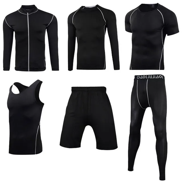 Men Sportswear Compression Sport Suits Quick Dry Running Sets Clothes Sports Joggers Training Gym Fitness Tracksuits Running Set Men sportswear 6-2