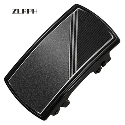 Zlrph novo genuíno masculino cinto de cabeça, fivela de cinto, lazer cinto de cabeça de negócios acessórios fivela automática cintos de moda de luxo