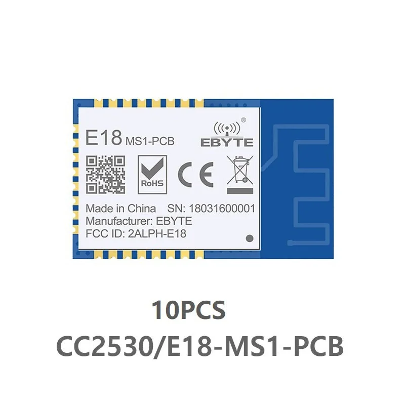 10 шт./лот Сетевая Беспроводная приемопередатчик Zigbee SoC CC2530 2 4 ГГц SMD IoT uhf модуль