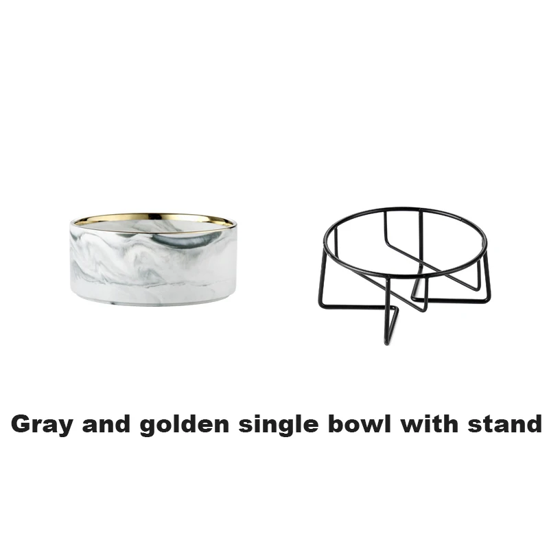 1 gray gold bowl set
