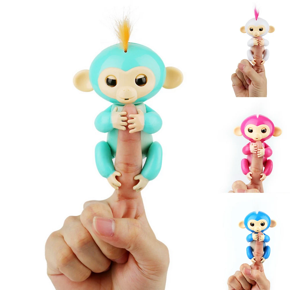 CYSINCOS красочная пальчиковая обезьяна, детская игрушка, Интерактивная детская Обезьяна для питомца, Электронная умная сенсорная обезьяна