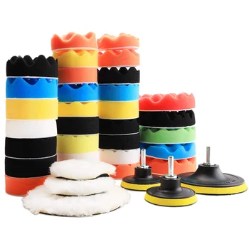 

100% Brand New 38Pcs Polishing Pad Kit Buffing Pads Car Care Polisher Waxing Polishing Set for Electric Drill Car Polisher