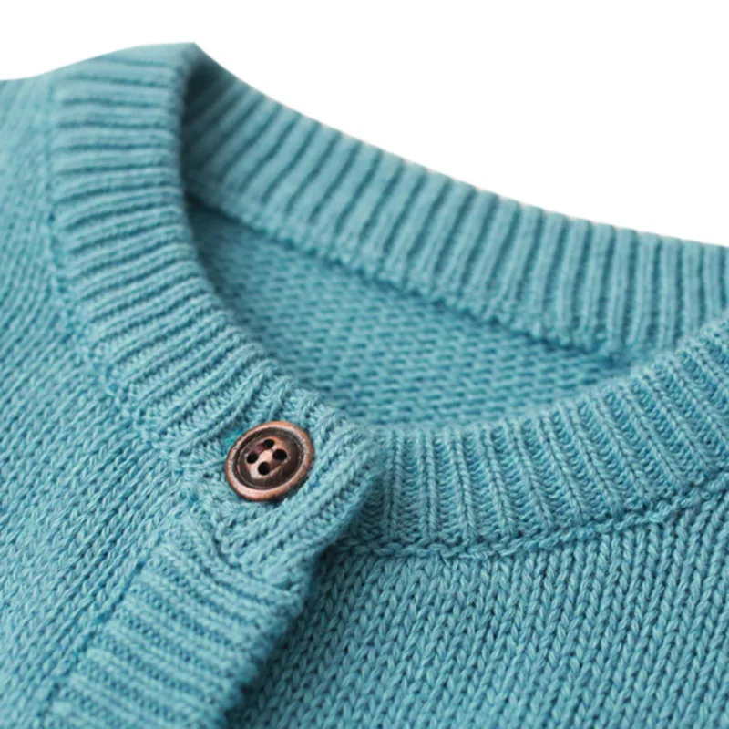 Осенний вязаный кардиган; свитеры для детские, для малышей Костюмы свитеры для мальчиков и девочек Зимняя одежда для детей Одежда для маленького мальчика
