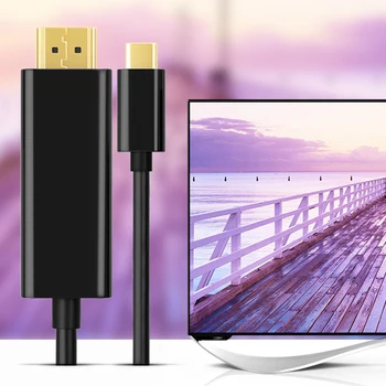 

Type C USB 3.1 to HD Audio Video Cable 4K x 2K \HD Adapter Cable Cord Wire Line Replacement for MateBook