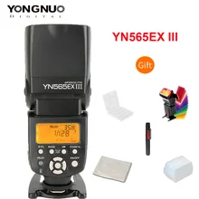 Yongnuo yn565ex iii flash de reciclagem sem fio, sistema de reciclagem de alta velocidade ttl slave, flash speedlite gn58, suporte à atualização de firmware usb para canon