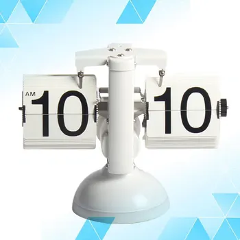 

Balance Flip Clock Voice Control Light Clock Turning Page Clock Simple Living Room Clock Decor (Random Color Light)
