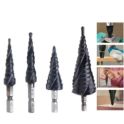 Perceuse étagée M35 en alliage de Cobalt et de titane, 3 12/4 12mm, acier rapide, rainure en spirale, pagode, ouvre trou en acier inoxydable 