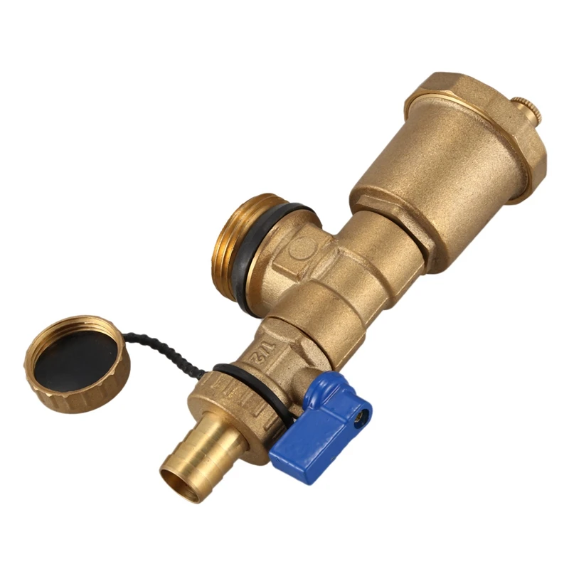 Brass Automatic Exhaust Valve 1 Inch DN25 External Thread Linear Exhaust Valve for Solar Water Heater Water Separator