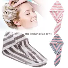 Волосы Полотенца Ванная комната Обёрточная бумага Впитывающее быстросохнущее милое утолщенное волос Кепки для купания сухих волос Кепки салон Полотенца инструменты