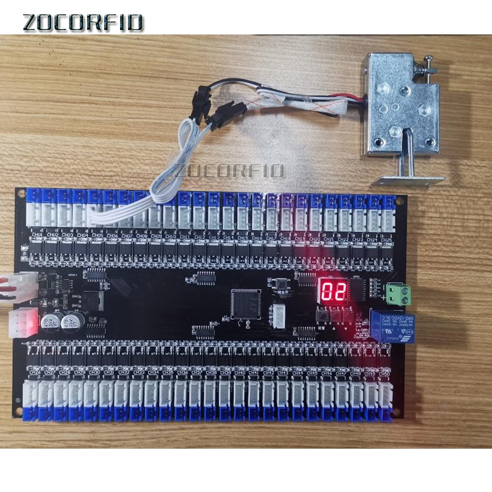 Controlador electrónico de gabinete de almacenamiento, placa controladora de bloqueo de gabinete, 12V/24V, RS485, protocolos de interfaz