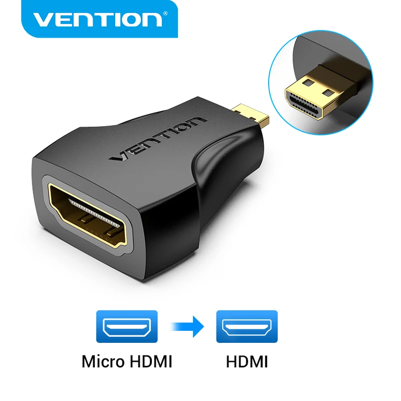 Camera Converter-Type HDTV Micro-Hdmi-Adapter Female PS4 Vention Mini Hdmi for 1080P