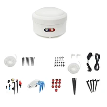 WIFI Control DIY Automatic Mini Drip Irrigation System Smart Garden Timing Irrigation Spray Self Watering Kits US Plug wifi smart watering valve intelligent drip irrigation phone remote controller diverse timing