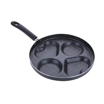 

Four-hole Frying Pot Thickened Non-stick Egg Pancake Steak Pan Heart-shaped Cooking Egg Ham Pan Breakfast Maker (28cm)